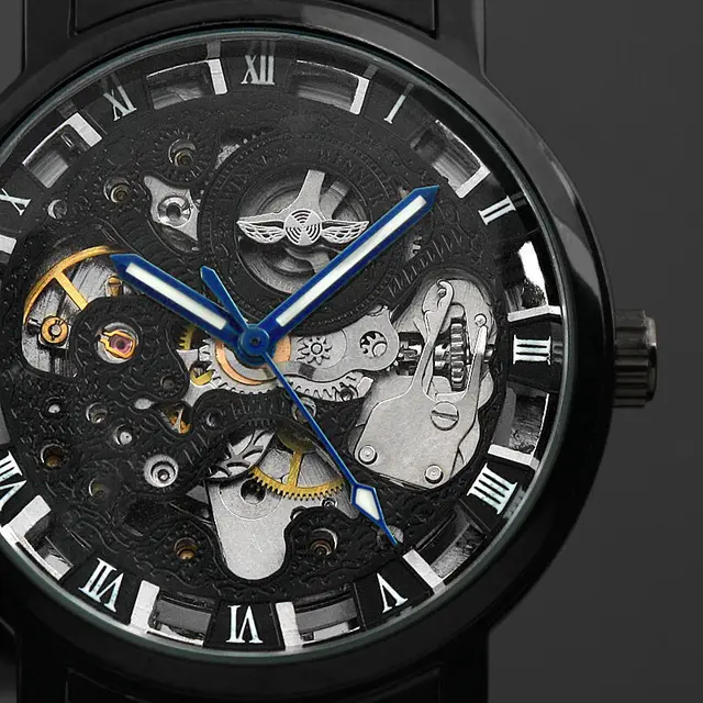 Winner Watch Men Skeleton Automatic Mechanical Watch Gold Skeleton Vintage Man Watch Mens Punk Watch Top Brand Luxury