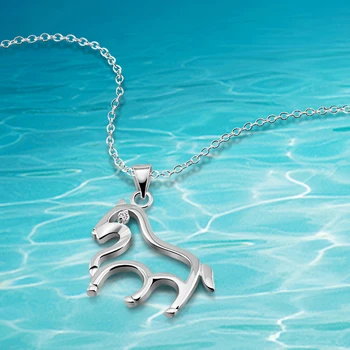 

Korean version little Animals accessories for female,925 sterling silver necklace horse pendant necklace women jewelry