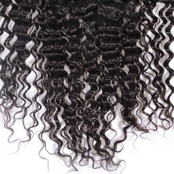 Sunnymay 13x6 Lace Frontal Closure Deep Wave Peruvian Vrigin Hair Per Plucked Natural hair Line Baby Hair Bleached Knots