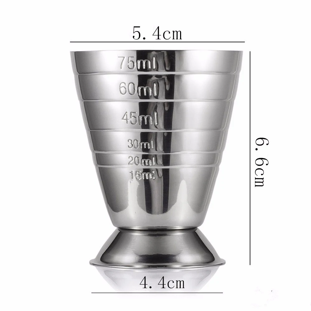 Лучший мерный стакан унция Джиггер Бар коктейль напиток миксер ликер мерный стакан Mojito мерник молоко кофе кружка нержавеющая S