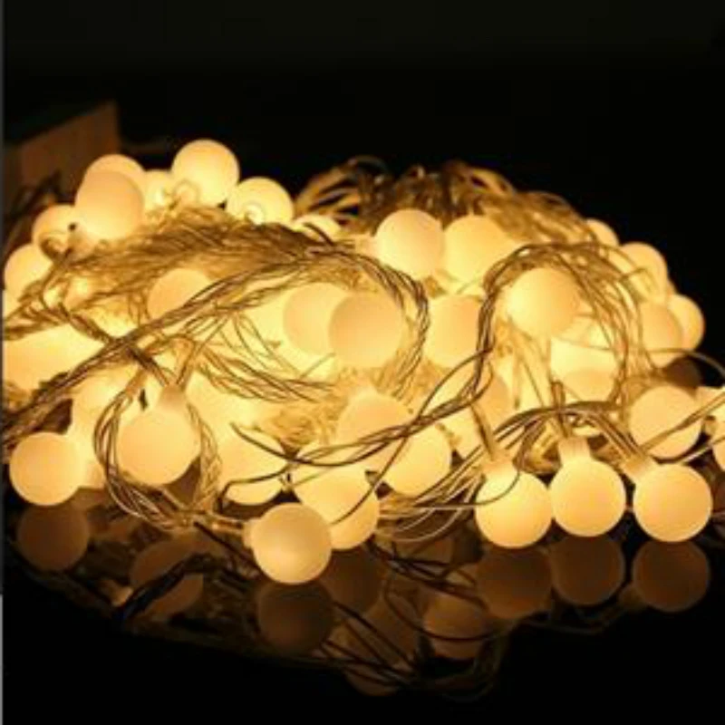 

10m Warm White 100LED Ball Fairy String Light For Wedding Party Christmas 110V-220V