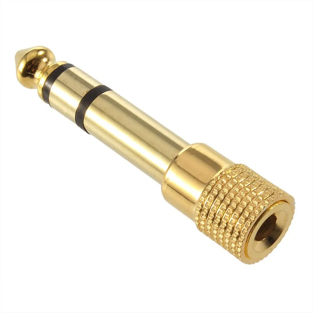 

1/8" 3.5mm Female to 1/4" 6.5mm Male Plug Stereo Headphone Microphone Audio Adapter Converter Jack with Great Connectivity