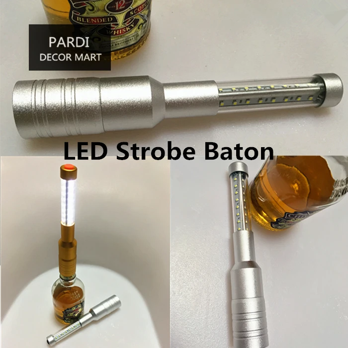 LB01 светодиодный стробоскоп жезл для бутылки электронные сверкающие Вечерние огни 5 шт./лот