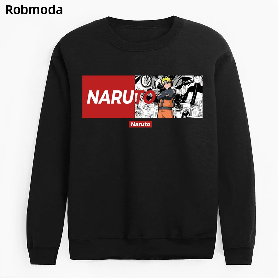

hip hop fleece brand clothing men fashion 2019 funny Naruto print pullovers autumn winter hoodies sweatshirt harajuku tracksuits
