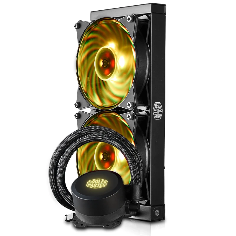  Cooler Master B120 B240 CPU Wasser Kühler 120mm RGB Leise Lüfter Für Intel 1151 1155 1156 2011 2066