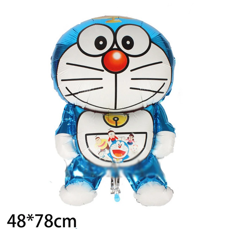 

2pcs/lot Doraemon balloon large size foil material cute doraemon helium balloons for kids toy party supply doreamon foil balloon