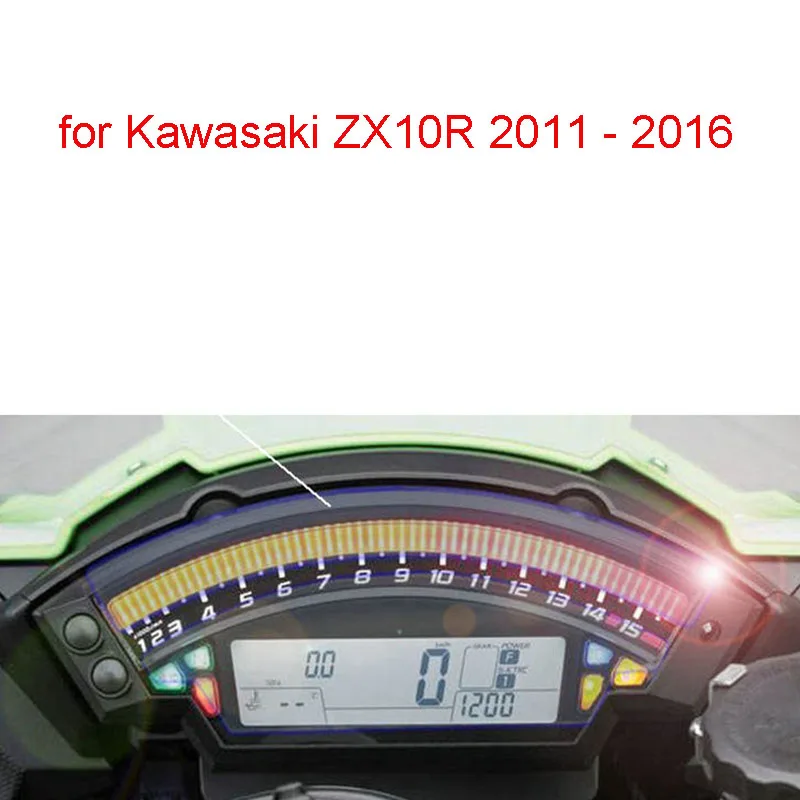 

Instrument Panel Motorcycle for Kawasaki ZX10R ZX 10R 2011 12 13 14 15 16 Cluster Scratch Protection Film Screen Protector