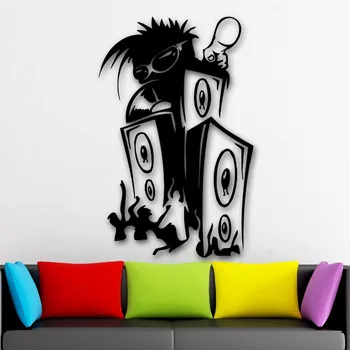 

Wall Stickers Vinyl Decal Music Line Plastic XLL for Window Furniture Pattern Modern Array DJ Night Club Single-piece Package
