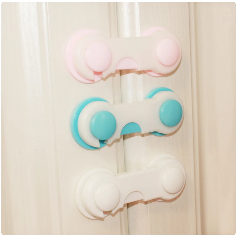 

10 Pcs Plastic Baby Safety Locks for Refrigerator Drawer Toilet Child Protection Cabinet Locks & Straps Baby Security