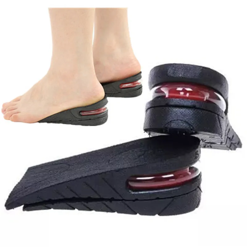 

Get taller 3cm,4.5cm,6cm Women Men Comfortable Height Increasing Insole Insert Invisible Elevator Insoles Shoes Full Hlaf Pad