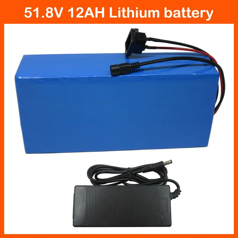 More discount 750W 52V 12AH lithium battery 51.8V Electric Bicycle battery 14S 52V Scooter