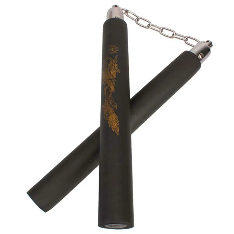 Горячие боевые искусства нунчаки из поролона Nunchaku Dragon Pattern черные Nunchucks Китайский