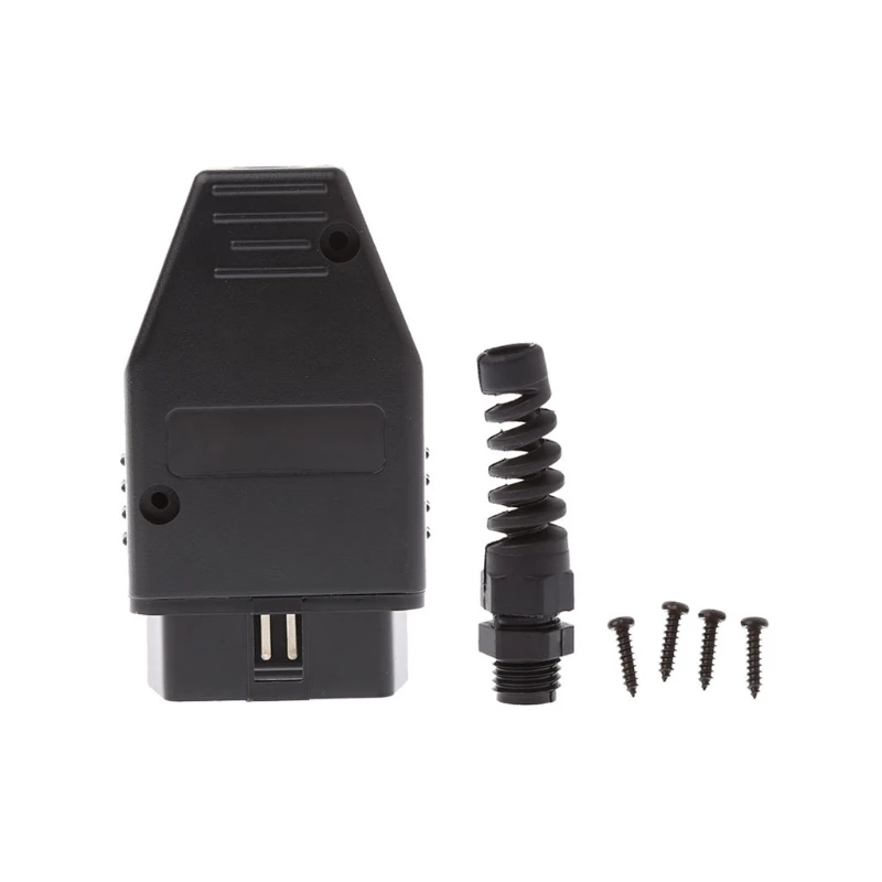 Universal OBD2 16Pin Male Connector Plug Wiring Car Auto Diagnostic Tool |