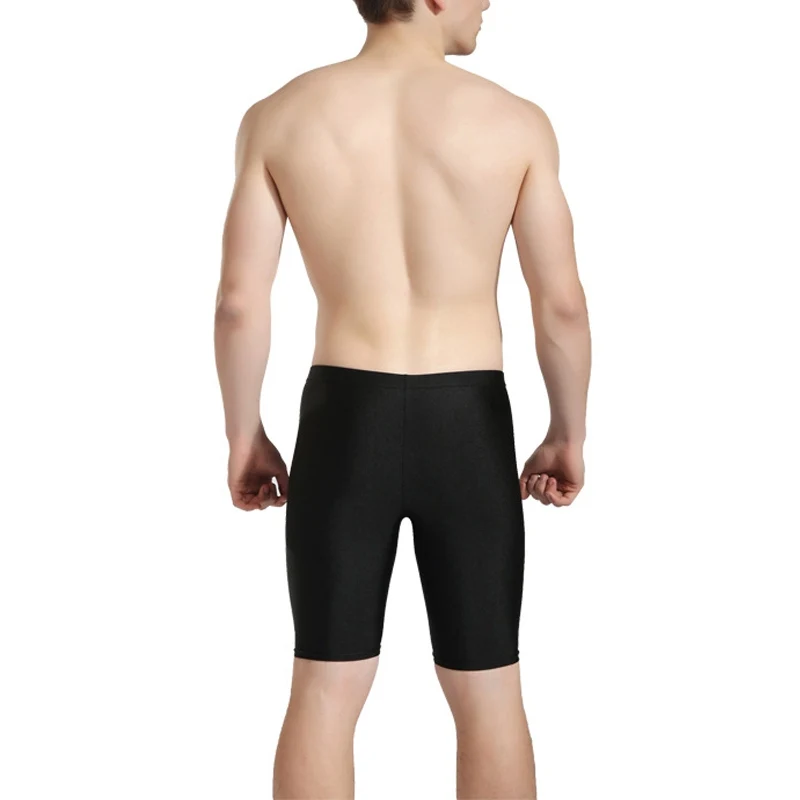 Solid Boxer Shorts Swimsuits Trunks Men Swimwear Breathable Swim Shorts High Elastic Bathing Suit Trunks Swim Briefs Beachwear