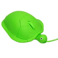 1000 точек/дюйм милые аниме из мультфильмов мода черепаха ПК ноутбук usb‑мышь оптическая, зеленый
