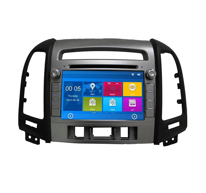 7 Inch 2 Din Car DVD Player For Hyundai Santa Fe(2006 2012),Automotivo
