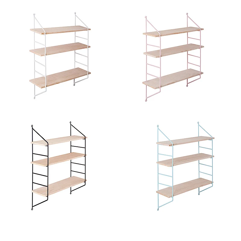 Wall Storage Shelf Wooden Hanging Shelf 3 Tier Wall Display Rack Home Decor Diy Wall Decoration Holder