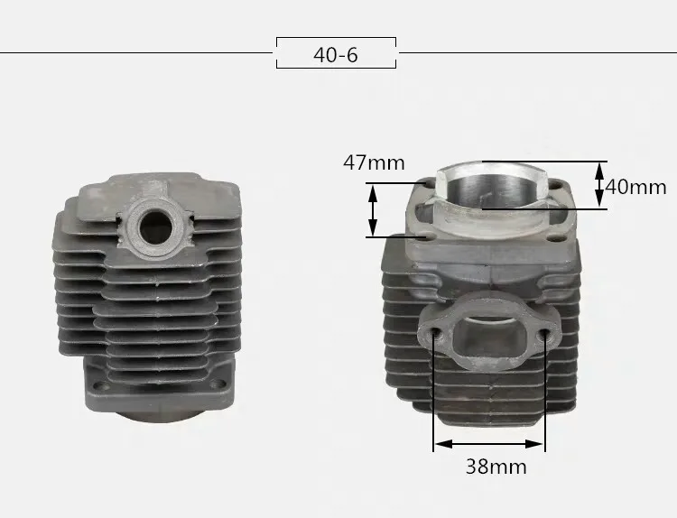 1E40F-6 цилиндр для CG411 кусторез bc411 bg411 триммер для травы NB411 комплект цилиндров и поршневой комплект EC04 цилиндр 40 мм