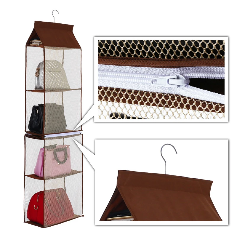 Нетканая тряпичная Сумка висящий кошелек сумки кошелек, бумажник органайзеры Хранение Шкаф Одежда аксессуары предметы
