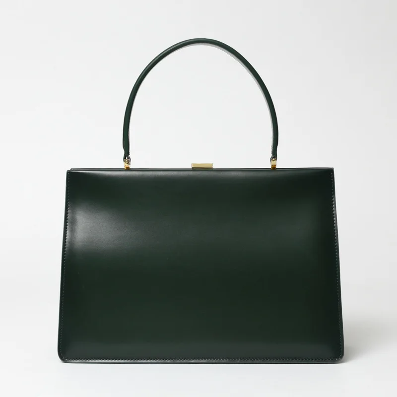 LUYO Твердые конфеты Натуральная кожа коробка дамы бизнес роскошные сумки женские сумки дизайнер высокое качество топ-ручка сумка на плечо - Цвет: Gem green