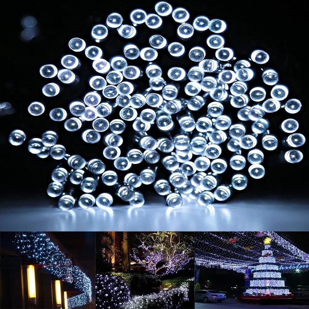 22 м 200Led 12 100Led сад Солнечный свет Строка Фея Рождество украшения водостойкий
