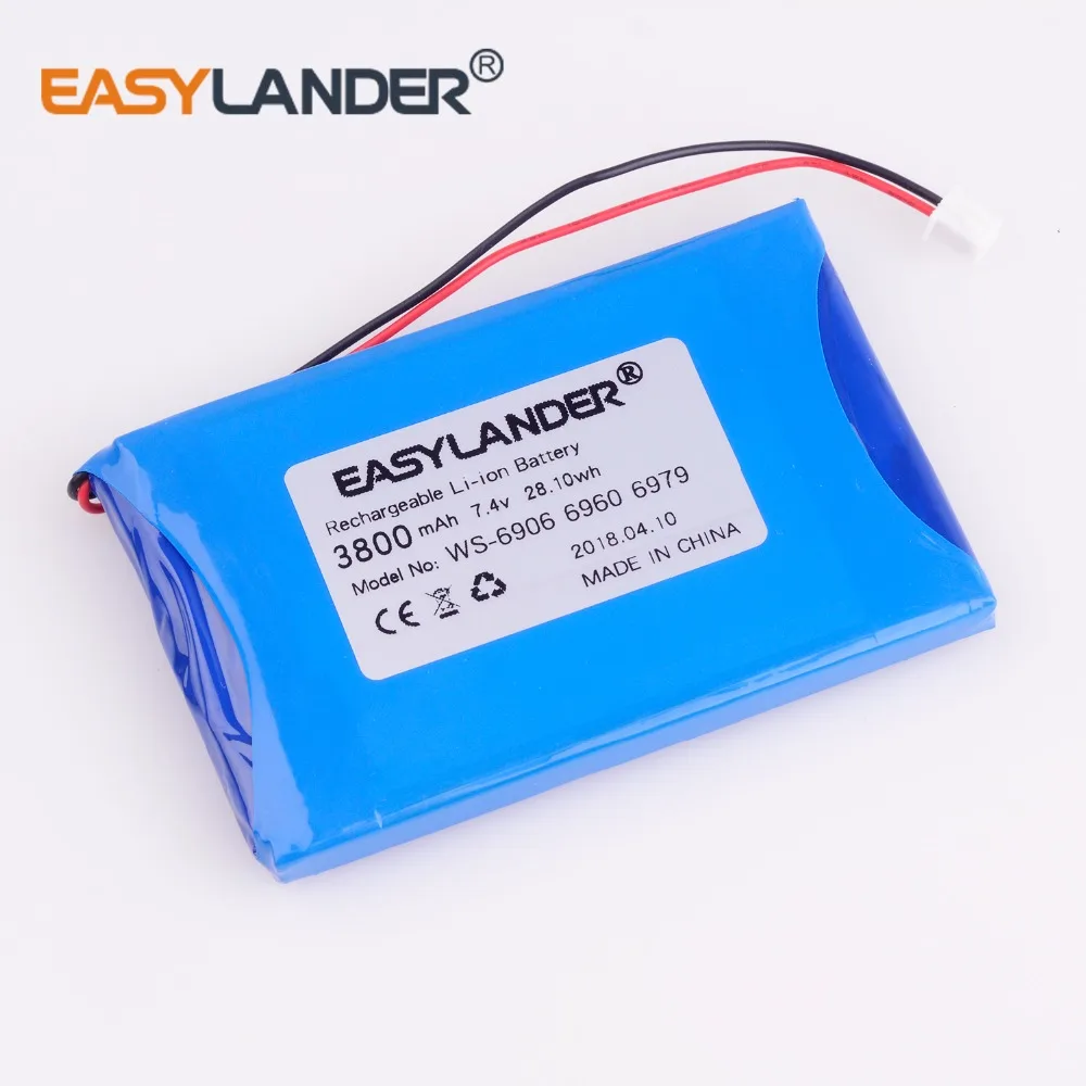 7,4 V 3800mAh литий-ионная аккумуляторная батарея для satlink WS-6912 WS-6918P WS-6922 WS-6932 WS-6935 WS-6936 WS-6966 WS-6965 WS-6966 WS-6969 Hd Dvbs2