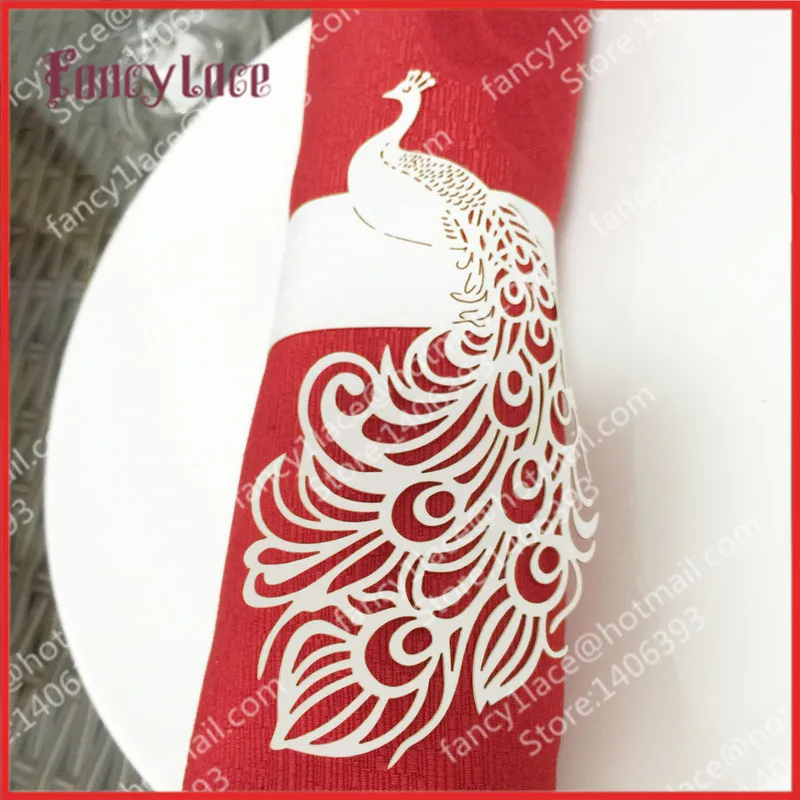 

Free Shipping 50pcs/lot Phoenix Design Table Paper Napkin Rings For Wedding Party Decoration Porta Guardanapo 20 colors chosen