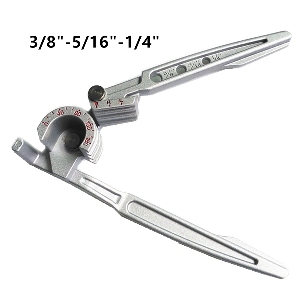 

Conditioning Copper Tube Aluminum Tube Manual 0 to 180 Degrees 3 in 1 Pipe Bender Inch 3/8" 5/16" 1/4" Pipe Bending Hand Tools