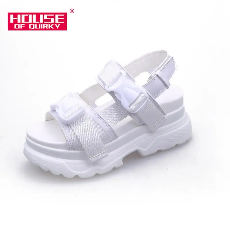 

Summer Beach shoes open-toed Hollow out women Sport sandals fashion wedge High heels outdoor platform Sports shoes Women