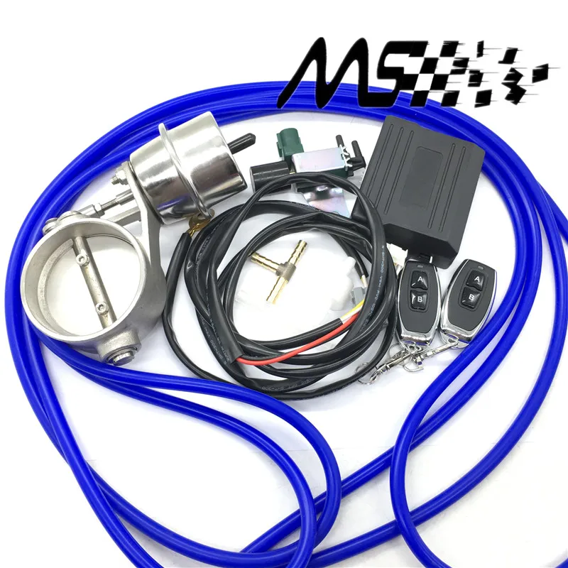 

Vacuum Actuator CUTOUT With Exhaust Control Valve Set 3" 76mm Pipe CLOSE STYLE and Wireless Remote Controller