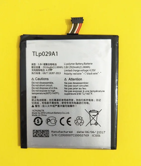 АЗК 3 8 V 2910 мА/ч TLp029A1 / TLp029AJ Батарея для Alcatel OneTouch Idol 5 &quotOT-5025 OT-5025D телефон | Мобильные