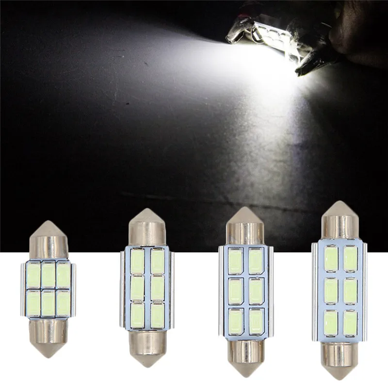 1 шт. 6SMD 31 мм/36 мм/39 мм/41 мм автомобильное низкое потребление Высокая мощность