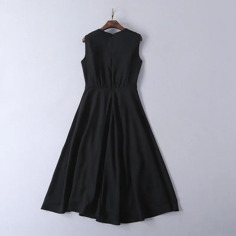 Fit Slim Mariée Demi Été Robe Manches O cou Broderie Évasée De 2019 Haute Pour Partie Et Printemps Qualité Plaid Femmes Floral 4rT4U1