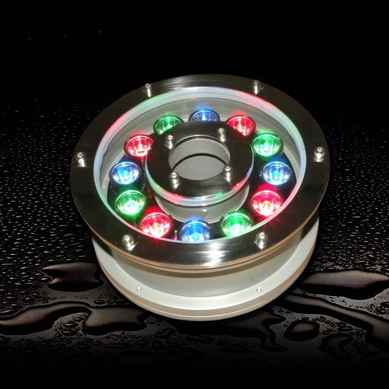 

High Power LED Underwater 9W 12W IP68 White RGB Swim Pool fountain light DC 12V Night Pond Decoration lamp free shipping