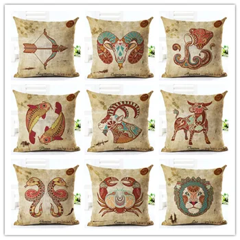 

Constellation Cushion Cover Tropic Throw Pillow Cover Decorative Pillows Flower Cushion Cover For Sofa Car