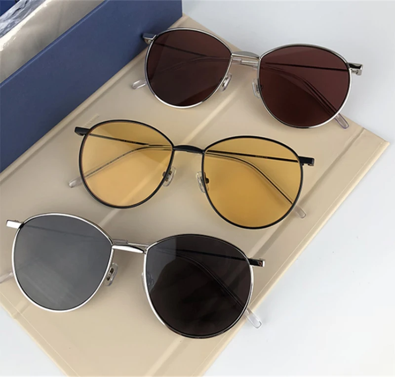 

2019 New Fashion Retro metal sunglasses BAGUETTE Vintage sun glass Women Night vision Gentle Sunglasses Ocean UV400 Lenses