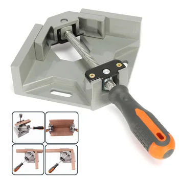 

90 Degree Right Angle Clamp Aluminum Angle Clamps Woodworking Frame Clip Right Angle Folder Tool Wood Metal Welding Gussets