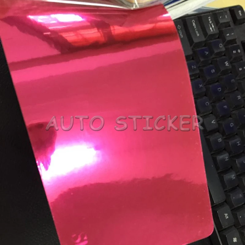 Rose red High Stretch Mirror Chrome Vinyl