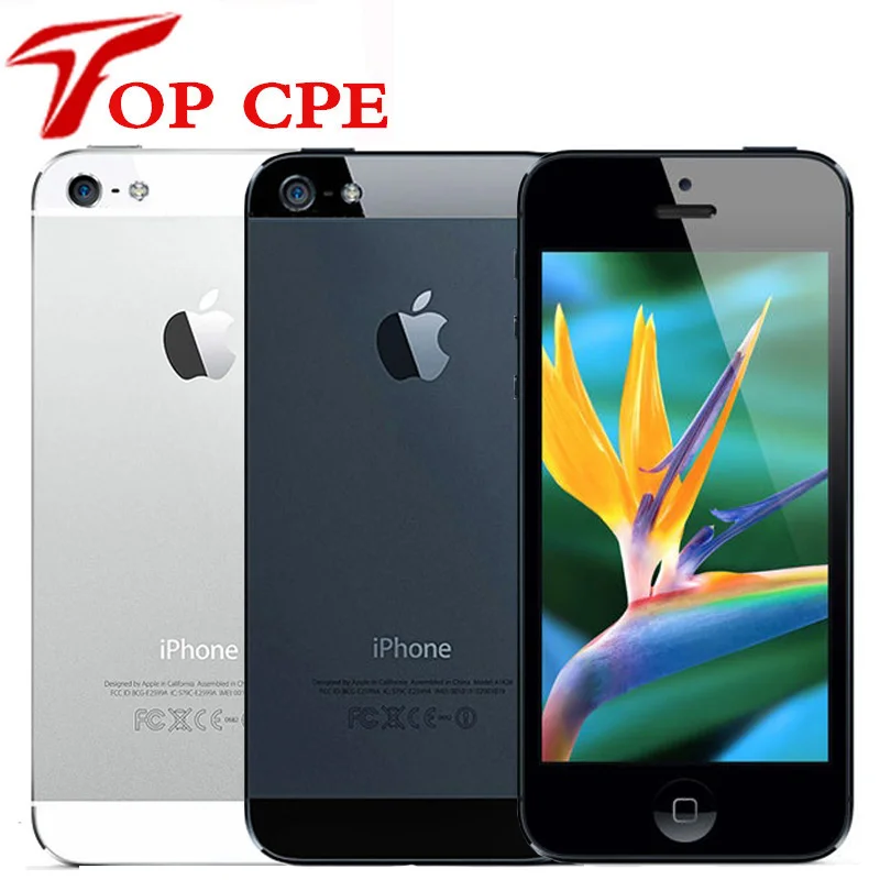 Original Factory Unlocked Apple Iphone 5 Mobile Phone 16GB/32GB/64GB ROM IOS 3G 4.0