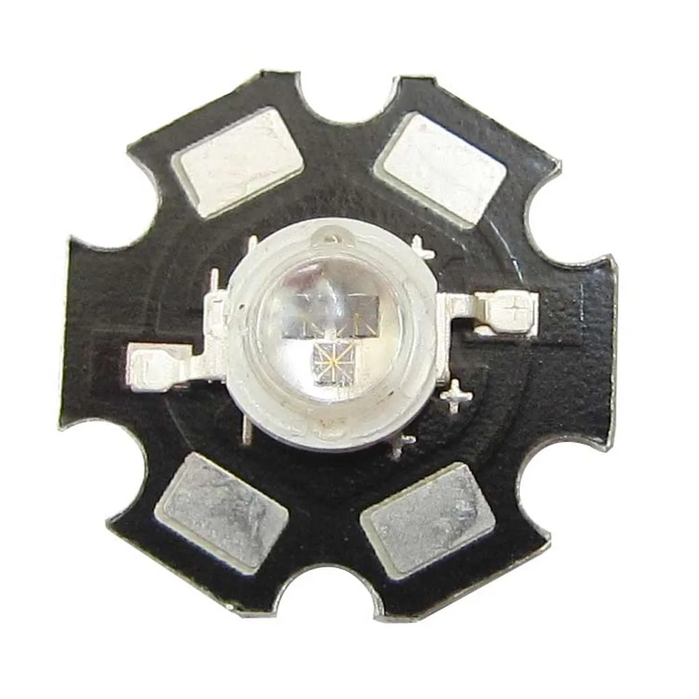 

50pcs 3W Infrared IR 850nm double chip LED Bead For Night Vision Camera + 20mm Star base