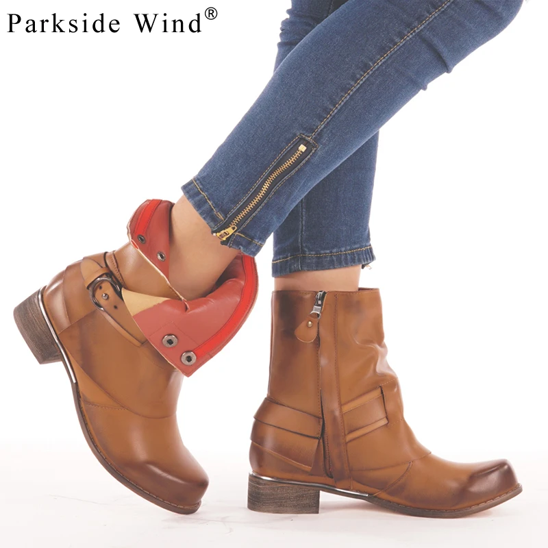 Parkside Wind/женские ботильоны женская модная Осенняя обувь из PU искусственной кожи