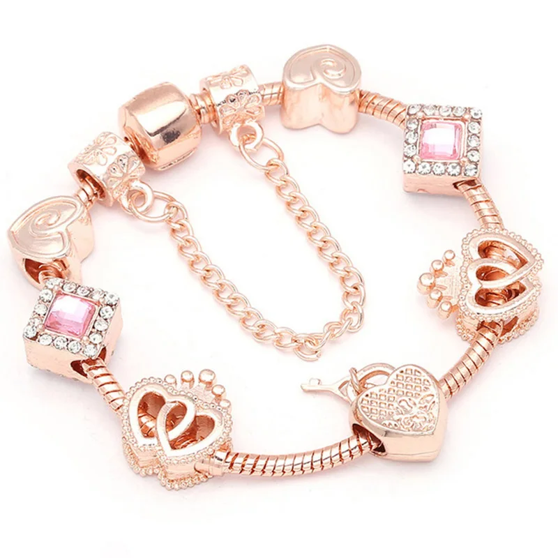 Dropshipping-Silver-Love-Heart-Safety-Chain-Charm-Bracelet-With-Catching-Love-Network-Beads-Pandora-Bracelet-As.jpg_640x640 (11)