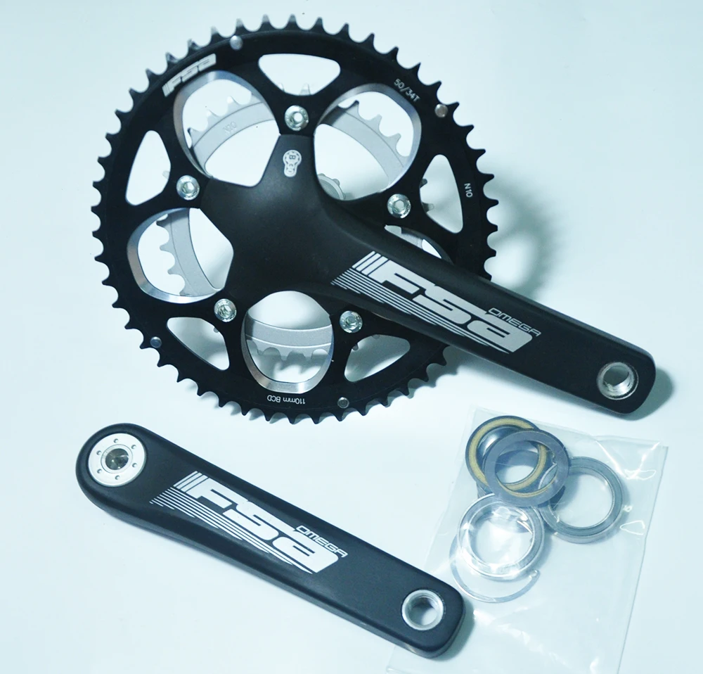 

FAS 175mm aluminum alloy BB30 road bike crank set chain wheel with CNC processing