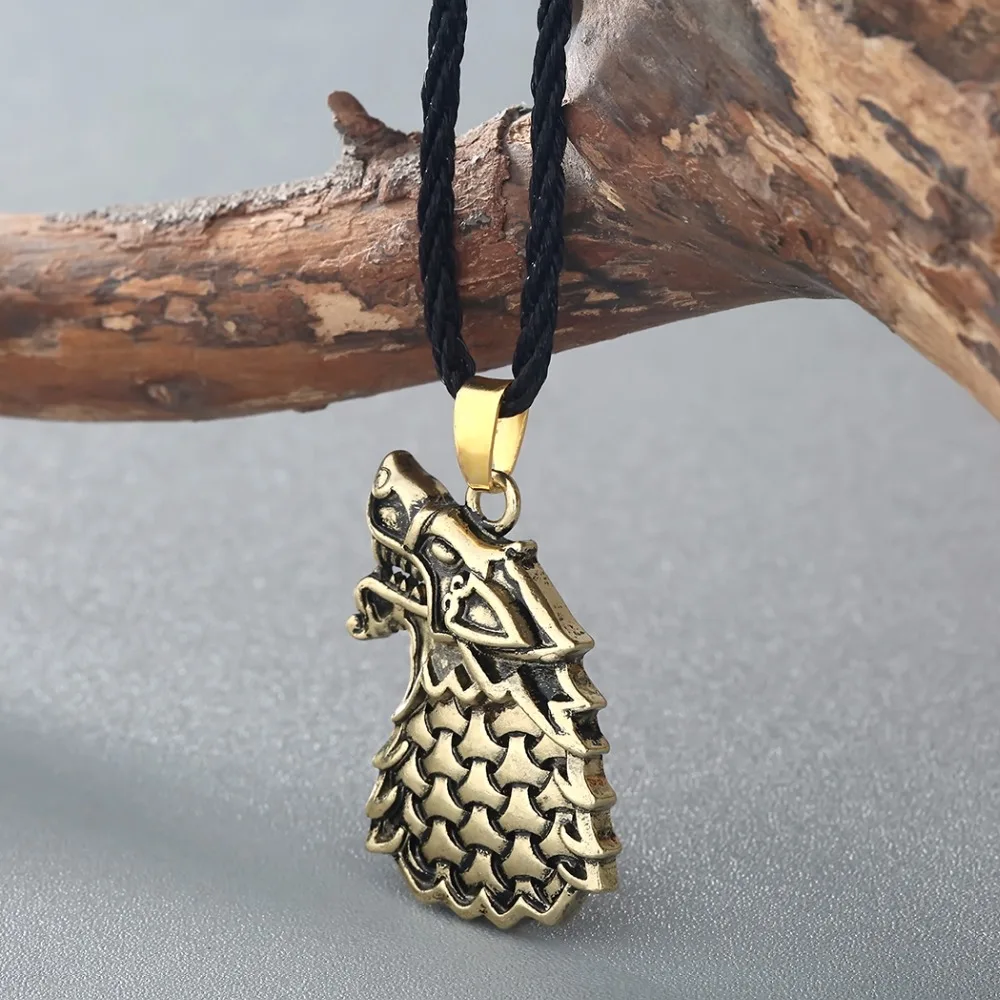 Kinitial винтажное мужское ожерелье Freki Wolf Of Odin Viking скандинавские ювелирные изделия