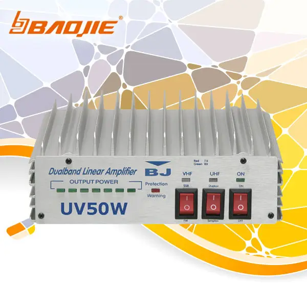 Vhf uhf dual band mobile linear amplifier BJ UV50Win Walkie Talkie