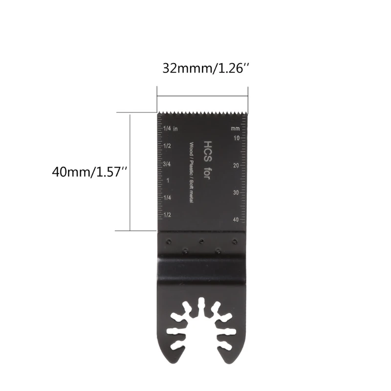 1 шт. 45 мм Быстрый выпуск HCS черный Осциллирующий Мультитул японские зубы пилы