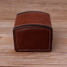 Роскошная Кожезаменитель коробка для часов с подушкой посылка чехол браслет подставка держатель