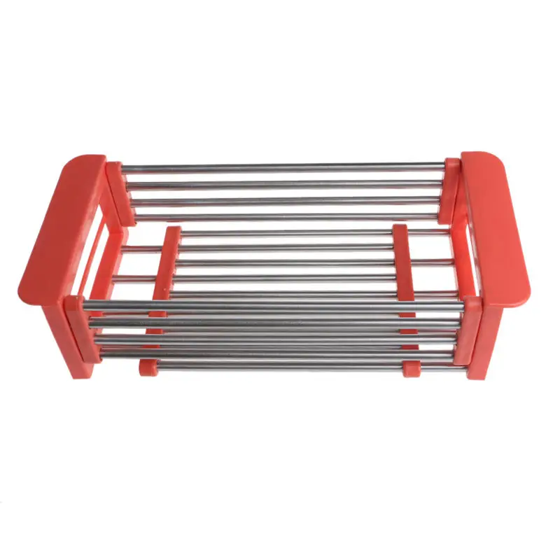 2018 Newest Stainless Steel Dish Drying Rack Drainer Kitchen Holder Tray Organizer Storage 4 Colors