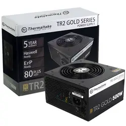 Thermaltake/TT 500 Вт TR2-500 источника питания (80 plus gold/active PFC/полное напряжение/интеллектуальный контроль температуры/назад проводки)