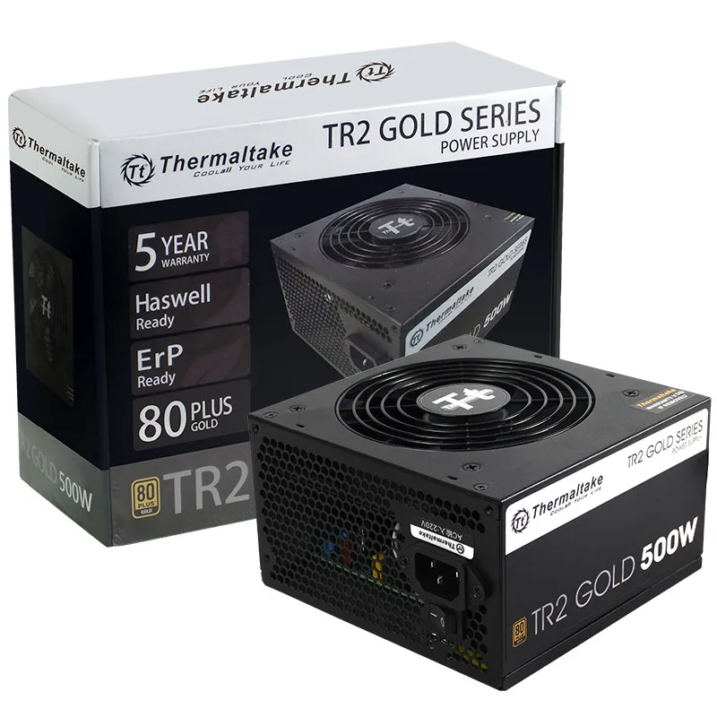 Внешний источник питания Thermaltake/TT 500 Вт (80plus gold / active PFC/интеллектуальный контроль